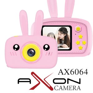 اسباب بازی دوربین دیجیتال آکسون رنگ صورتی مدل AX6064_اسباب بازی